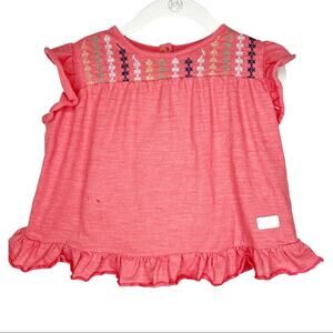 Kids Girls 7 For All Mankind Coral Tee Shirt Size 4T